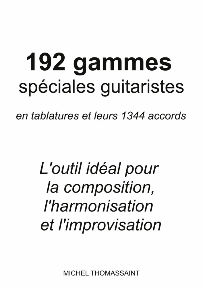 192 gammes spéciales guitaristes main product photo