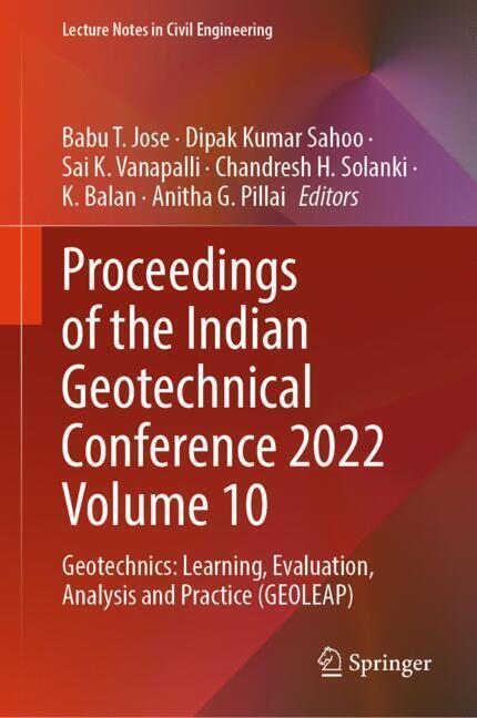 Proceedings of the Indian Geotechnical Conference 2022 Volume 10 main product photo