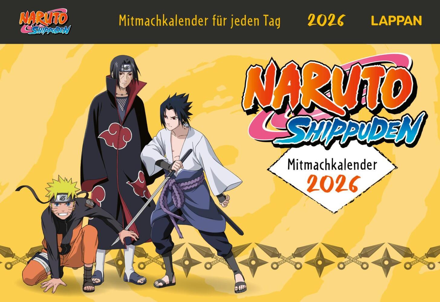 Naruto Shippuden 2026 Mitmachkalender für jeden Tag main product photo