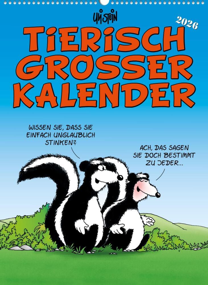 Uli Stein Tierisch großer Kalender 2026: Monatskalender für die Wand im Großformat main product photo