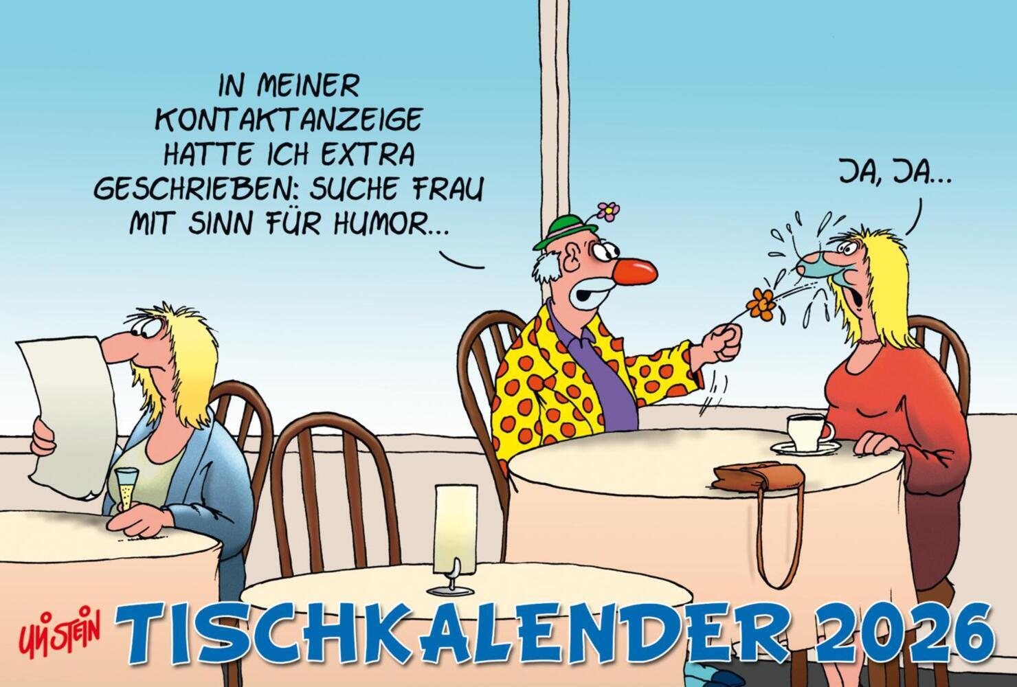 Uli Stein Tischkalender 2026: Monatskalender zum Aufstellen main product photo