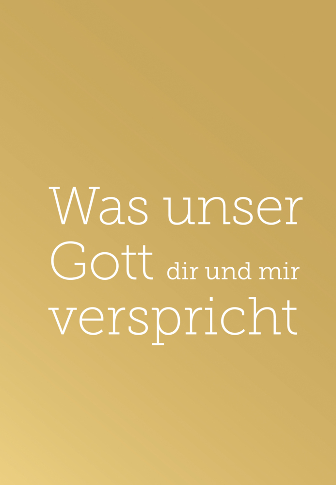 Was unser Gott dir und mir verspricht main product photo