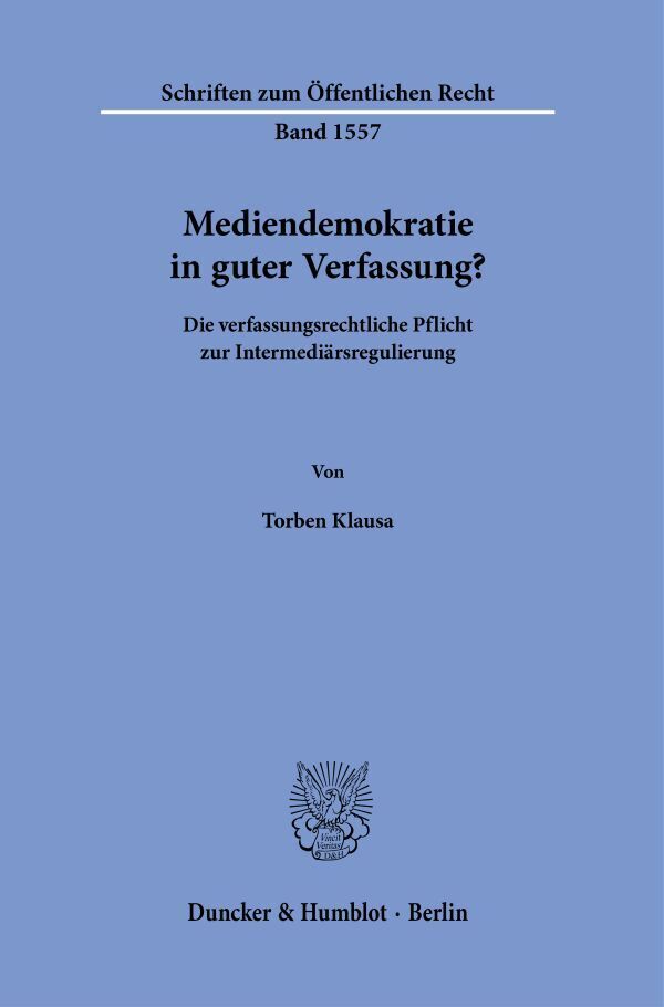 Mediendemokratie in guter Verfassung? main product photo