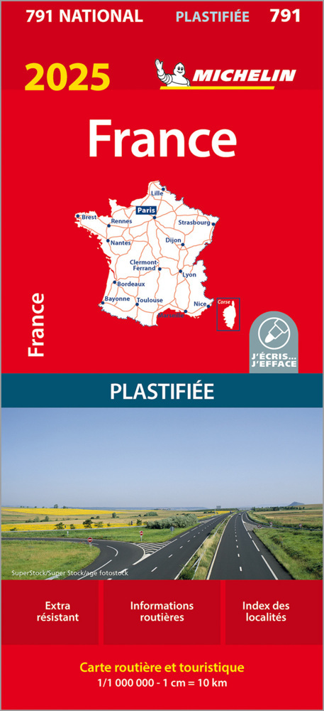 Michelin Frankreich 2025 (plastifiziert) main product photo