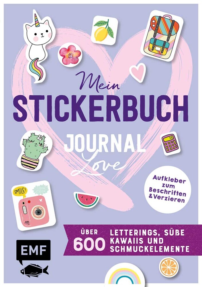 Mein Stickerbuch - Journal-Love: über 600 Letterings, süße Kawaiis und Schmuckelemente main product photo