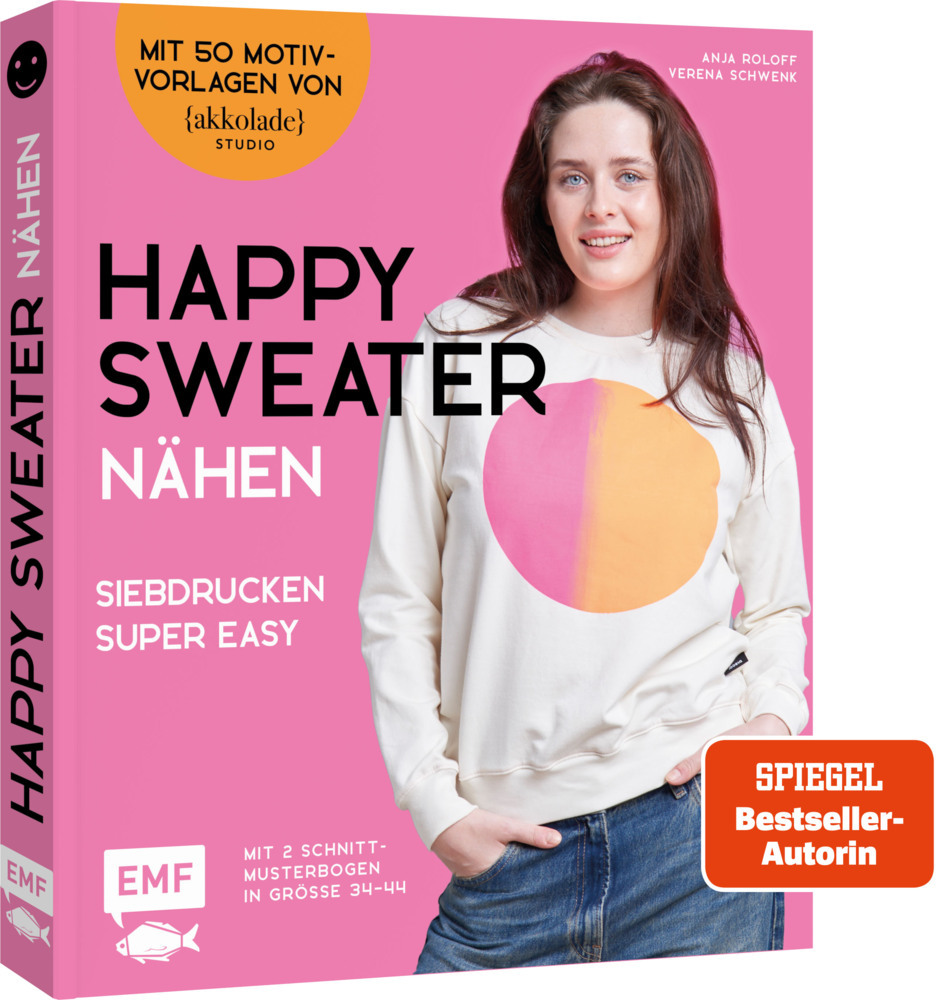 Happy Sweater nähen - Siebdrucken super easy! Mit 50 Motivvorlagen von @akkolade.studio main product photo