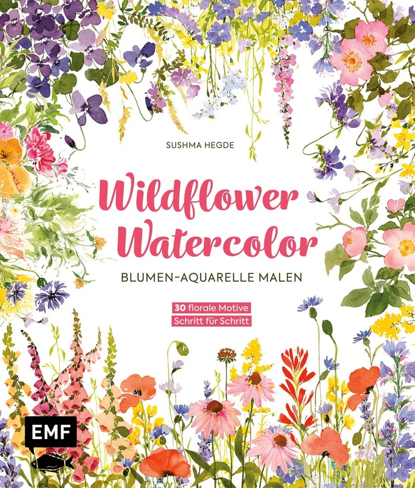 Wildflower Watercolor - Blumen-Aquarelle malen main product photo