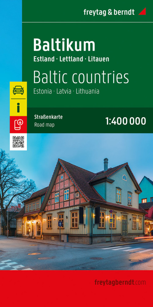 Baltikum, Straßenkarte 1:400.000, freytag & berndt main product photo