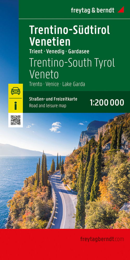 Trentino-Südtirol - Venetien, Straßen- und Freizeitkarte 1:200.000, freytag & berndt main product photo
