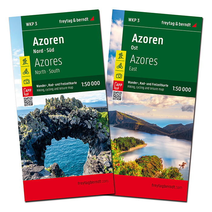 Azoren, Wander-, Rad- und Freizeitkarte 1:50.000, freytag & berndt main product photo
