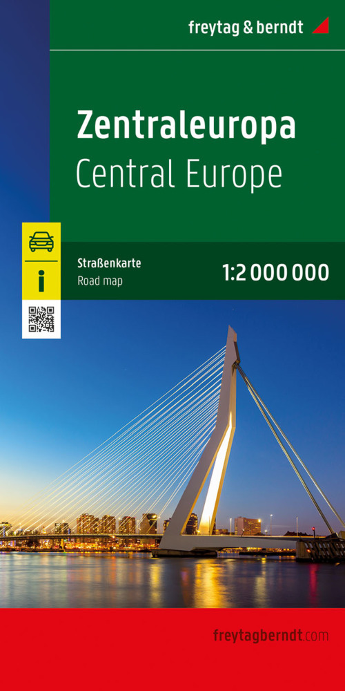 Zentraleuropa, Straßenkarte 1:2.000.000, freytag & berndt main product photo