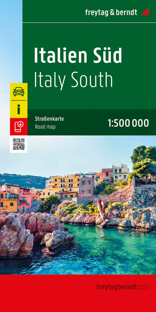 Italien Süd, Straßenkarte 1:500.000, freytag & berndt main product photo