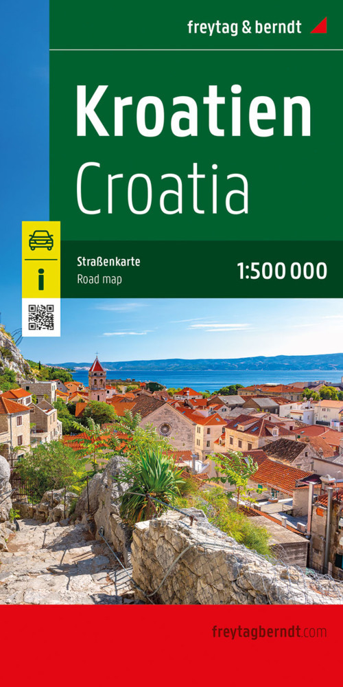 Kroatien, Straßenkarte 1:500.000, freytag & berndt main product photo