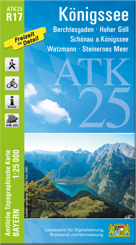ATK25-R17 Königssee (Amtliche Topographische Karte 1:25000) main product photo