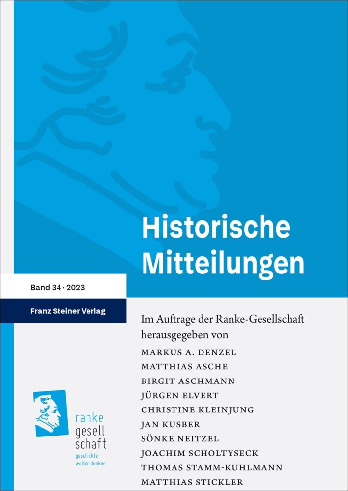 Historische Mitteilungen 34 (2023) main product photo