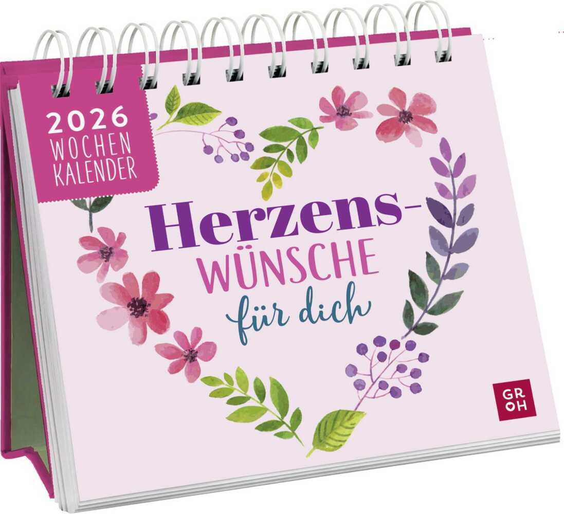 Mini-Wochenkalender 2026: Herzenswünsche für dich main product photo