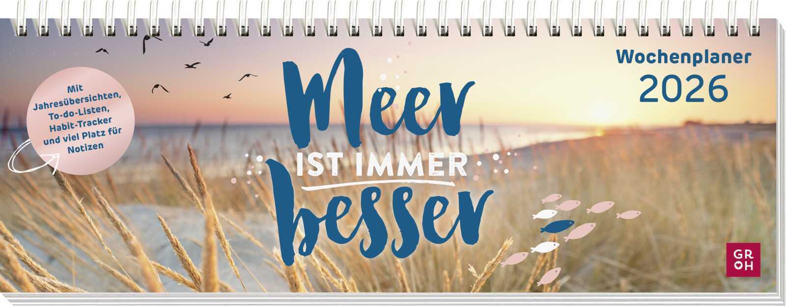 Tischkalender 2026 quer: Meer ist immer besser main product photo