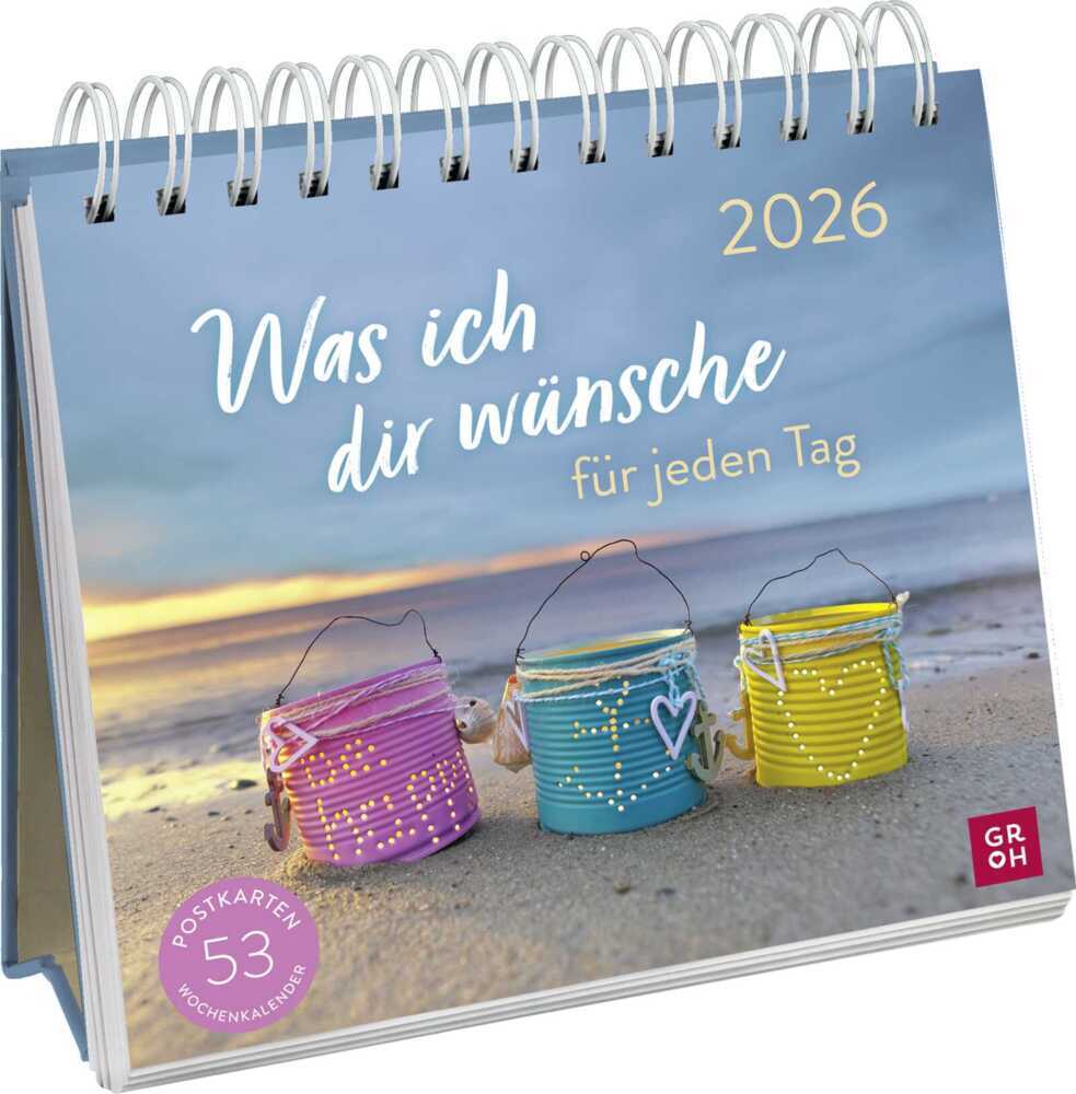 Postkartenkalender 2026: Was ich dir wünsche für jeden Tag main product photo