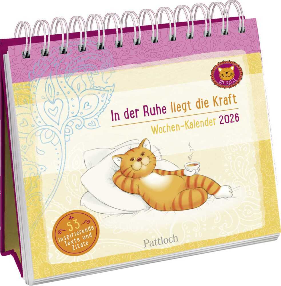 Wochenkalender 2026: Om-Katze: In der Ruhe liegt die Kraft main product photo