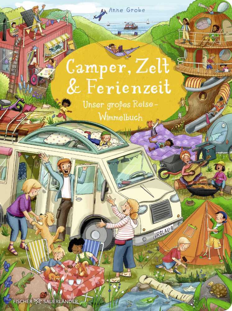 Camper, Zelt und Ferienzeit. Unser großes Reise-Wimmelbuch main product photo