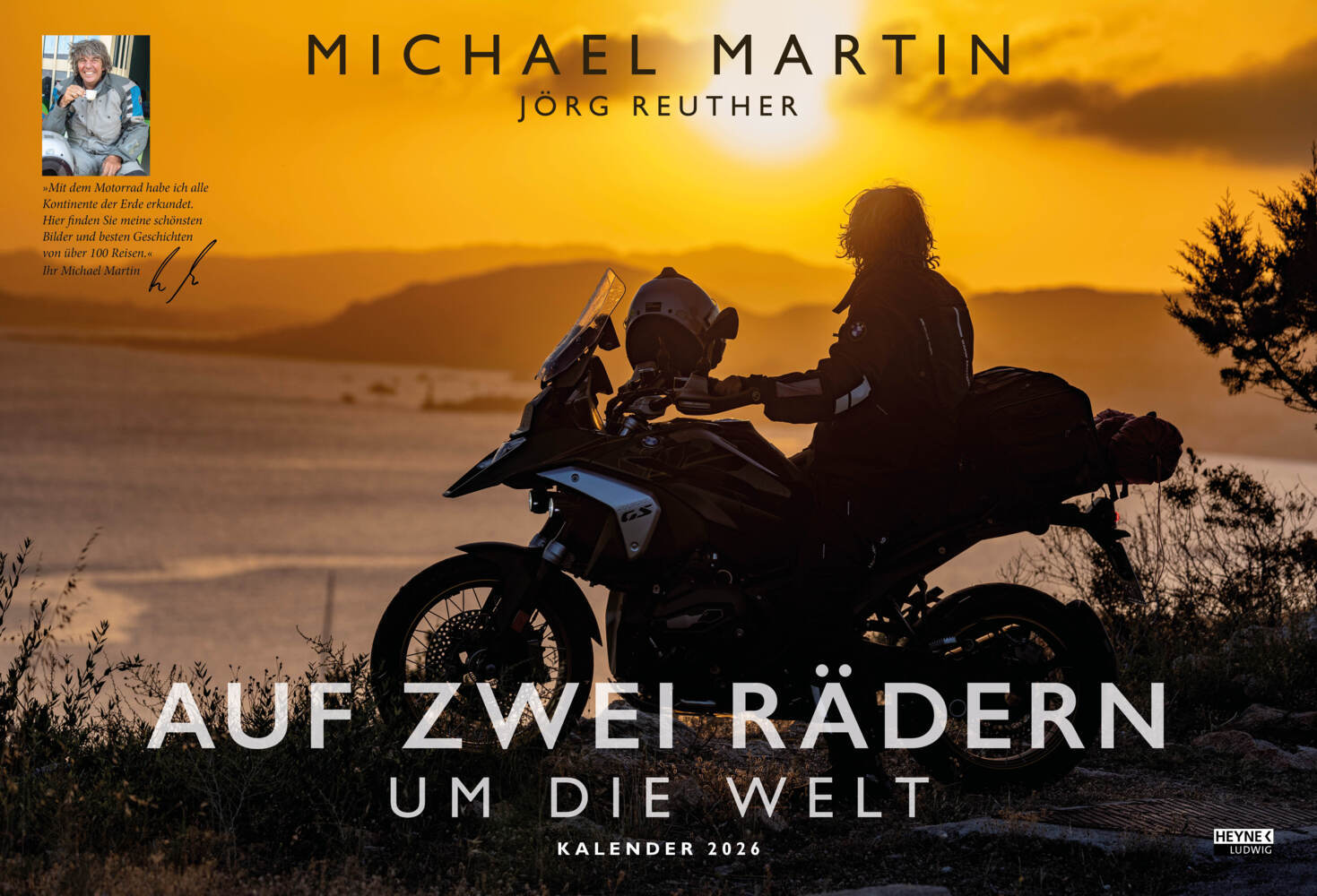 Auf zwei Rädern um die Welt - Der Motorrad-Reise-Kalender 2026 main product photo