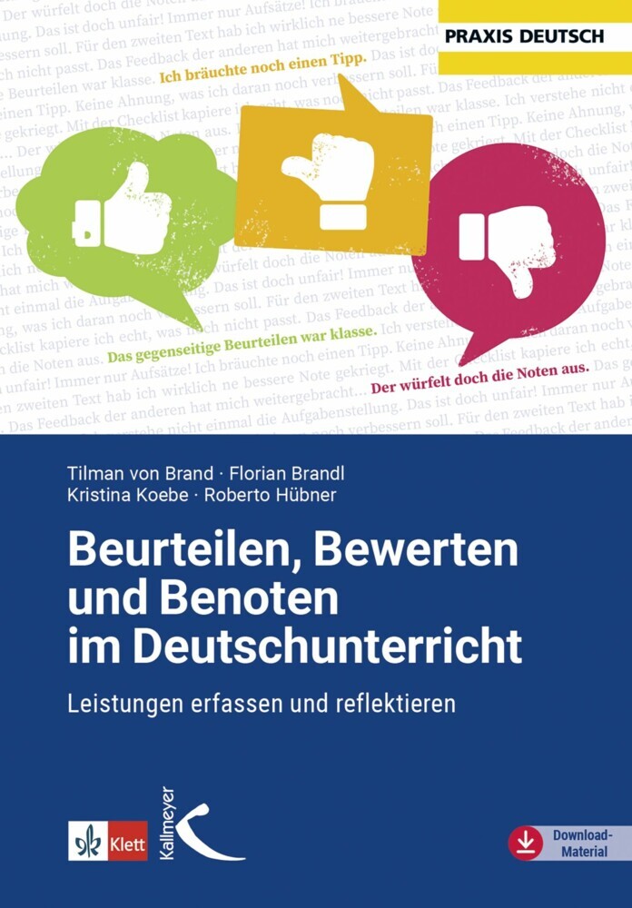 Beurteilen, Bewerten und Benoten im Deutschunterricht main product photo