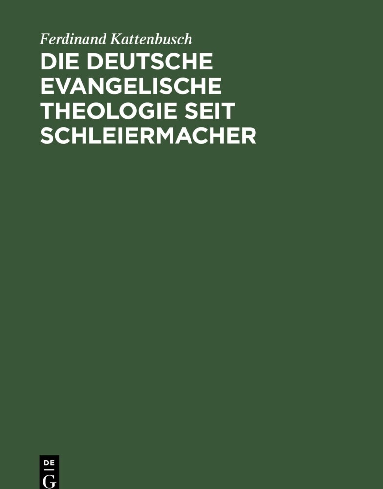 Die deutsche evangelische Theologie seit Schleiermacher main product photo