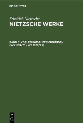 Vorlesungsaufzeichnungen (WS 1874/75 - WS 1878/79)