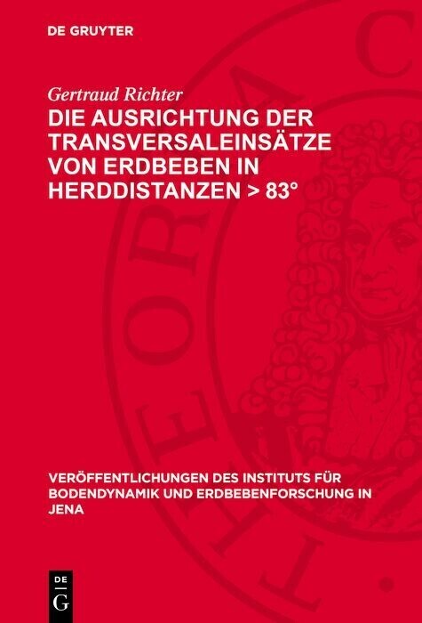 Die Ausrichtung der Transversaleinsätze von Erdbeben in Herddistanzen > 83° main product photo