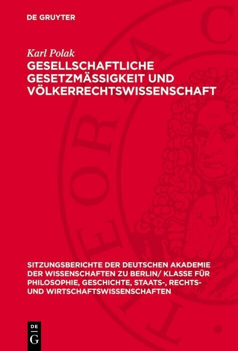 Gesellschaftliche Gesetzmässigkeit und Völkerrechtswissenschaft main product photo