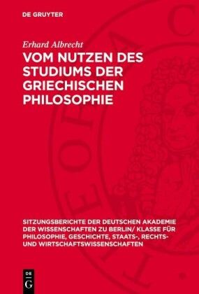 Vom Nutzen des Studiums der griechischen Philosophie