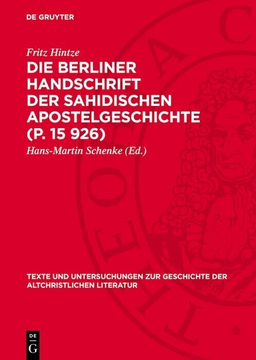 Die Berliner Handschrift der Sahidischen Apostelgeschichte (P. 15 926) main product photo