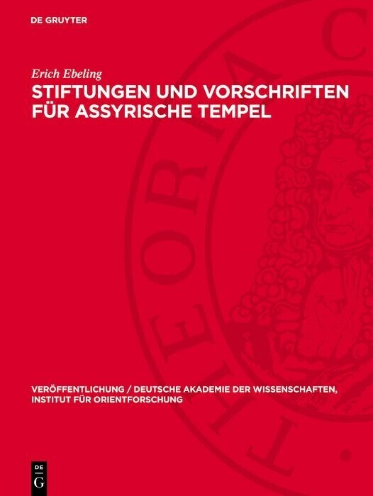 Stiftungen und Vorschriften für assyrische Tempel main product photo