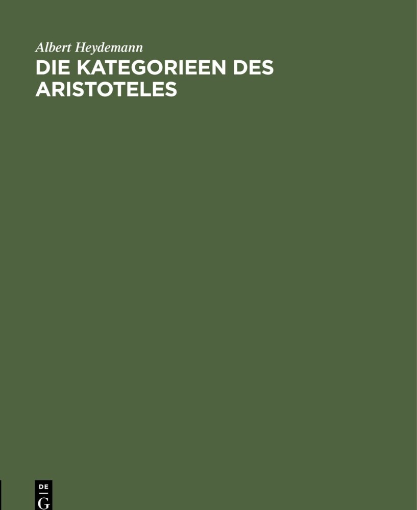 Die Kategorieen des Aristoteles main product photo