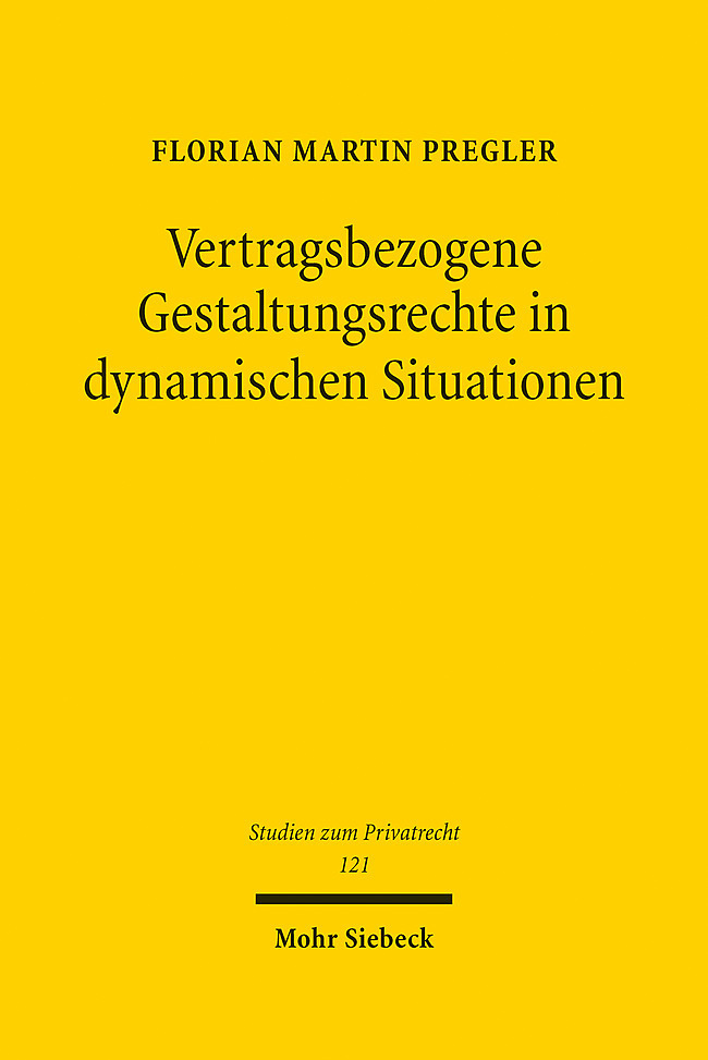 Vertragsbezogene Gestaltungsrechte in dynamischen Situationen main product photo