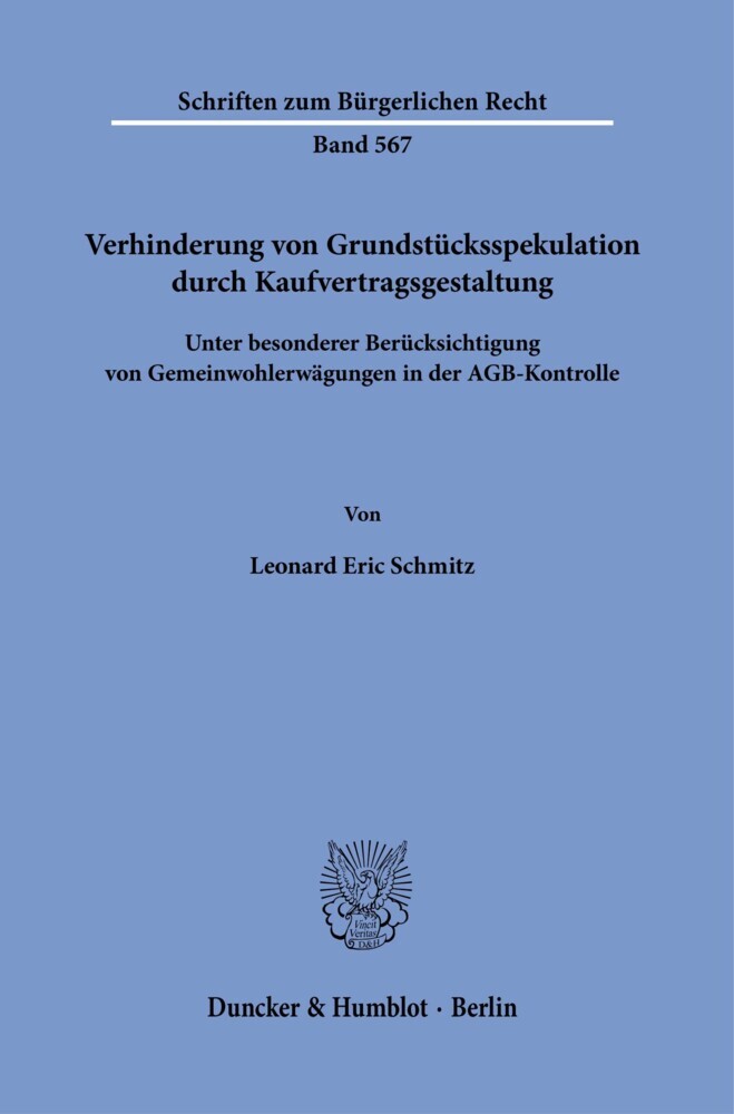 Verhinderung von Grundstücksspekulation durch Kaufvertragsgestaltung. main product photo