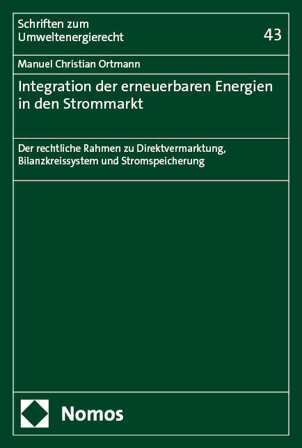 Integration der erneuerbaren Energien in den Strommarkt main product photo