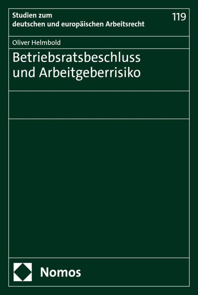 Betriebsratsbeschluss und Arbeitgeberrisiko main product photo