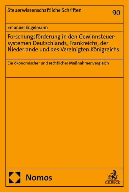 Forschungsförderung in den Gewinnsteuersystemen Deutschlands, Frankreichs, der Niederlande und des Vereinigten Königreichs main product photo