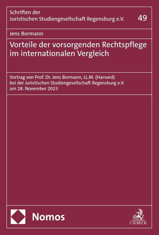 Vorteile der vorsorgenden Rechtspflege im internationalen Vergleich main product photo