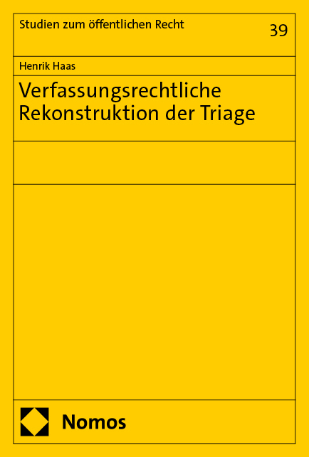 Verfassungsrechtliche Rekonstruktion der Triage main product photo