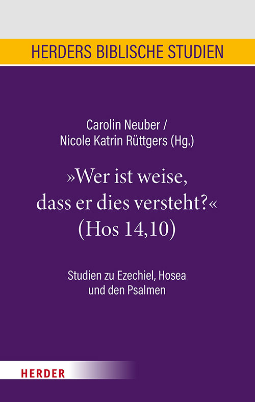 "Wer ist weise, dass er dies versteht?" (Hos 14,10) main product photo