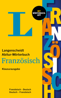 Langenscheidt Abitur-Wörterbuch Französisch Klausurausgabe, m.  Buch, m.  Online-Zugang