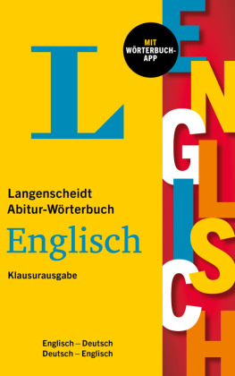 Langenscheidt Abitur-Wörterbuch Englisch Klausurausgabe, m.  Buch, m.  Online-Zugang