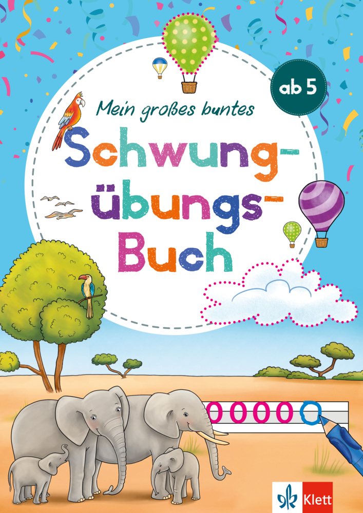 Klett Mein großes buntes Schwungübungs-Buch ab 5 Jahren main product photo