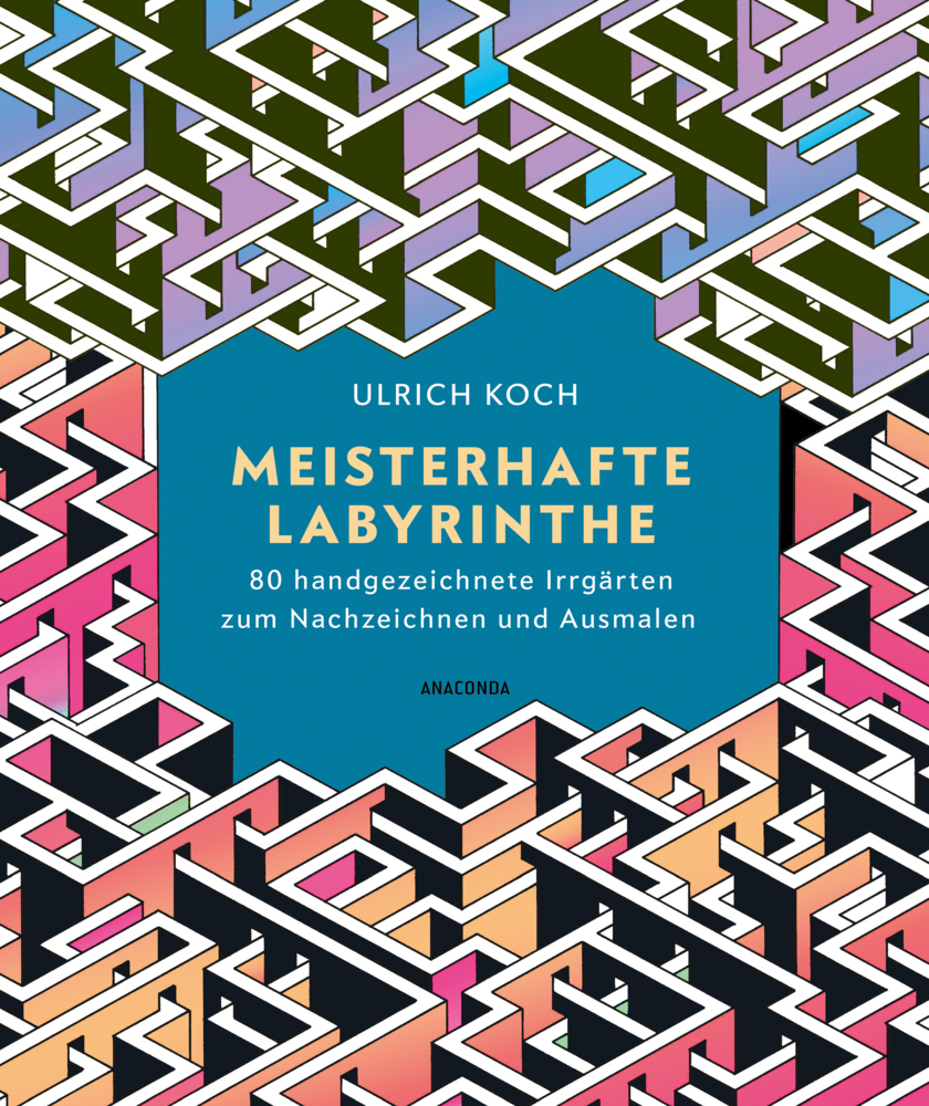 Meisterhafte Labyrinthe. 80 handgezeichnete Irrgärten zum Nachzeichnen und Ausmalen main product photo