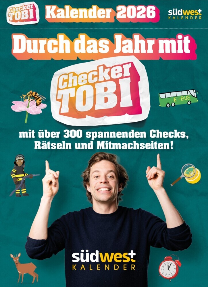 Checker Tobi 2026: Tagesabreißkalender mit über 300 spannenden Checks zum Aufstellen oder Aufhängen main product photo