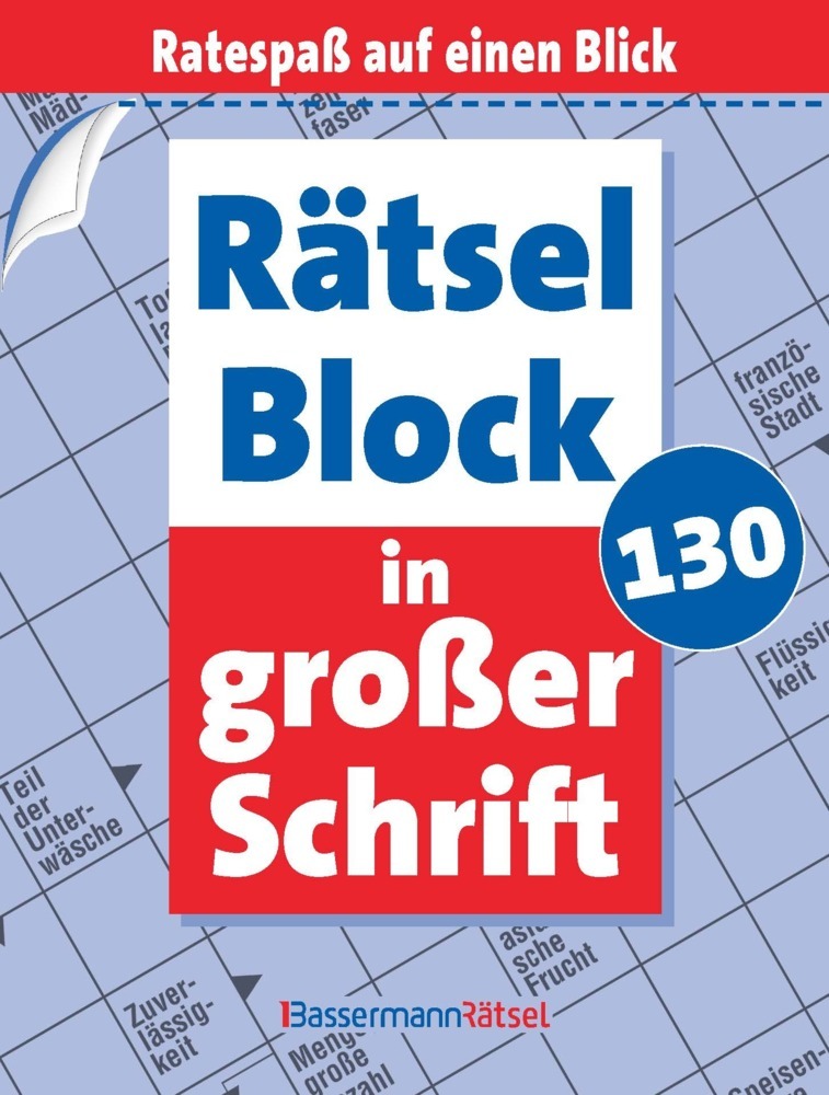 Rätselblock in großer Schrift 130 main product photo