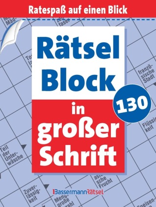 Rätselblock in großer Schrift 130