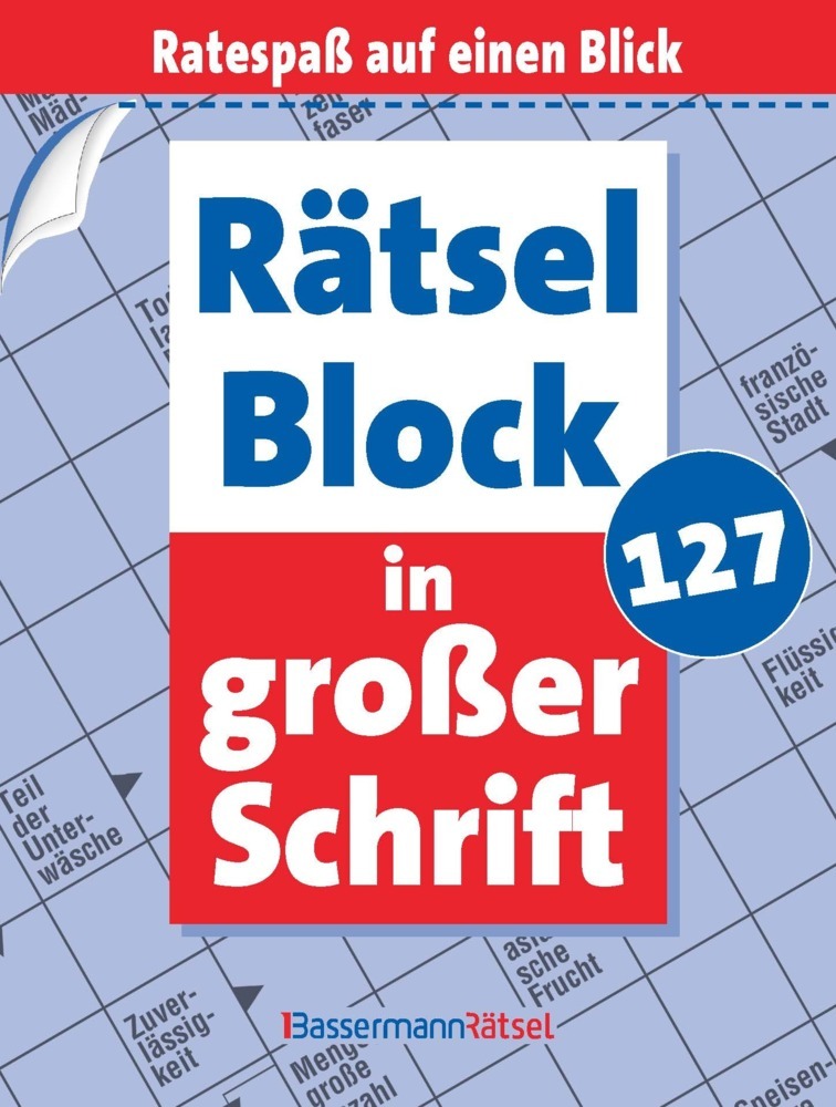 Rätselblock in großer Schrift 127 main product photo